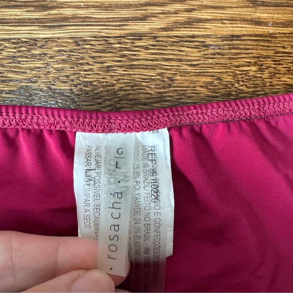 Rosa Cha Magenta High Waist‎ Bikini Set Size Large - Picture 2 of 6